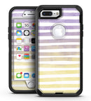 Purple to Yellow WaterColor Ombre Stripes - iPhone 7 Plus/8 Plus OtterBox Case & Skin Kits