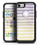 Purple to Yellow WaterColor Ombre Stripes - iPhone 7 or 8 OtterBox Case & Skin Kits