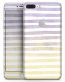 Purple to Yellow WaterColor Ombre Stripes - Skin-kit for the iPhone 8 or 8 Plus