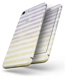 Purple to Yellow WaterColor Ombre Stripes - Skin-kit for the iPhone 8 or 8 Plus