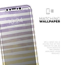 Purple to Yellow WaterColor Ombre Stripes - Vinyl Skin Wrap for iPhone 17 Pro Max, 17 Pro, 17 Air, 17, 16 & All Models — Soft Matte or Ultra Gloss