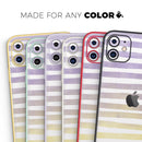 Purple to Yellow WaterColor Ombre Stripes - Vinyl Skin Wrap for iPhone 17 Pro Max, 17 Pro, 17 Air, 17, 16 & All Models — Soft Matte or Ultra Gloss