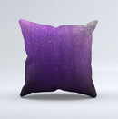 Purpled Crackled Pattern Ink-Fuzed Decorative Throw Pillow