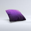 Purpled Crackled Pattern Ink-Fuzed Decorative Throw Pillow
