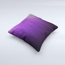 Purpled Crackled Pattern Ink-Fuzed Decorative Throw Pillow