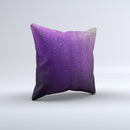 Purpled Crackled Pattern Ink-Fuzed Decorative Throw Pillow