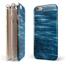 Radiant Blue Scratched Surface iPhone 6/6s or 6/6s Plus 2-Piece Hybrid INK-Fuzed Case
