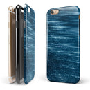 Radiant Blue Scratched Surface iPhone 6/6s or 6/6s Plus 2-Piece Hybrid INK-Fuzed Case