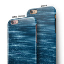 Radiant Blue Scratched Surface iPhone 6/6s or 6/6s Plus 2-Piece Hybrid INK-Fuzed Case
