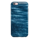 Radiant Blue Scratched Surface iPhone 6/6s or 6/6s Plus 2-Piece Hybrid INK-Fuzed Case