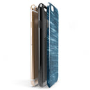 Radiant Blue Scratched Surface iPhone 6/6s or 6/6s Plus 2-Piece Hybrid INK-Fuzed Case