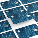 Radiant Blue Scratched Surface - Premium Protective Decal Skin-Kit for the Apple Credit Card