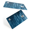 Radiant Blue Scratched Surface - Premium Protective Decal Skin-Kit for the Apple Credit Card