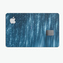 Radiant Blue Scratched Surface - Premium Protective Decal Skin-Kit for the Apple Credit Card