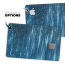 Radiant Blue Scratched Surface - Premium Protective Decal Skin-Kit for the Apple Credit Card