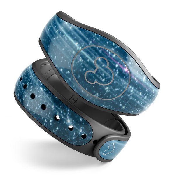 Radiant Blue Scratched Surface - Decal Skin Wrap Kit for the Disney Magic Band
