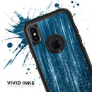 Radiant Blue Scratched Surface - Skin Kit for the iPhone OtterBox Cases