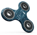 Radiant Blue Scratched Surface Full-Body Fidget Spinner Skin-Kit