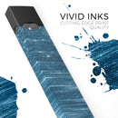 Radiant Blue Scratched Surface - Premium Decal Protective Skin-Wrap Sticker compatible with the Juul Labs vaping device