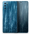 Radiant Blue Scratched Surface - Premium Vinyl Skin Decal for Samsung Galaxy S25 Ultra, S24, S23, S22 & All Galaxy S Models