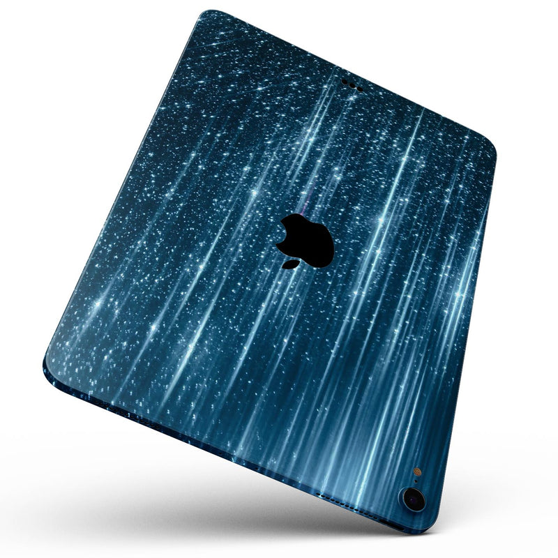 Radiant Blue Scratched Surface - Full Body Skin Decal for the Apple iPad Pro 12.9", 11", 10.5", 9.7", Air or Mini (All Models Available)