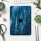 Radiant Blue Scratched Surface - Full Body Skin Decal for the Apple iPad Pro 12.9", 11", 10.5", 9.7", Air or Mini (All Models Available)