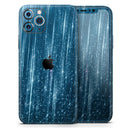 Radiant Blue Scratched Surface - Protective Skin Wrap & Decal – Compatible with iPhone SE to iPhone 17 Pro Max (All Models)