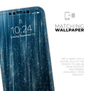 Radiant Blue Scratched Surface - Protective Skin Wrap & Decal – Compatible with iPhone SE to iPhone 17 Pro Max (All Models)