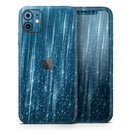 Radiant Blue Scratched Surface - Protective Skin Wrap & Decal – Compatible with iPhone SE to iPhone 17 Pro Max (All Models)