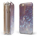 Radient Orbs of Blue with Streaks iPhone 6/6s or 6/6s Plus 2-Piece Hybrid INK-Fuzed Case
