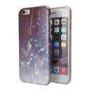 Radient Orbs of Blue with Streaks iPhone 6/6s or 6/6s Plus 2-Piece Hybrid INK-Fuzed Case