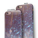Radient Orbs of Blue with Streaks iPhone 6/6s or 6/6s Plus 2-Piece Hybrid INK-Fuzed Case