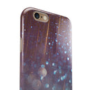 Radient Orbs of Blue with Streaks iPhone 6/6s or 6/6s Plus 2-Piece Hybrid INK-Fuzed Case