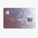 Radient Orbs of Blue with Streaks  - Premium Protective Decal Skin-Kit for the Apple Credit Card