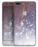 Radient Orbs of Blue with Streaks  - Skin-kit for the iPhone 8 or 8 Plus