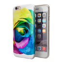 Rainbow Dyed Rose V1 iPhone 6/6s or 6/6s Plus 2-Piece Hybrid INK-Fuzed Case
