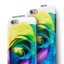 Rainbow Dyed Rose V1 iPhone 6/6s or 6/6s Plus 2-Piece Hybrid INK-Fuzed Case