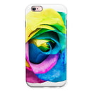 Rainbow Dyed Rose V1 iPhone 6/6s or 6/6s Plus 2-Piece Hybrid INK-Fuzed Case