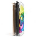 Rainbow Dyed Rose V1 iPhone 6/6s or 6/6s Plus 2-Piece Hybrid INK-Fuzed Case