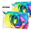 Rainbow Dyed Rose V1 - Premium Protective Decal Skin-Kit for the Apple Credit Card