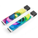 Rainbow Dyed Rose V1 - Premium Decal Protective Skin-Wrap Sticker compatible with the Juul Labs vaping device