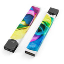Rainbow Dyed Rose V1 - Premium Decal Protective Skin-Wrap Sticker compatible with the Juul Labs vaping device