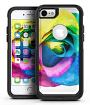 Rainbow Dyed Rose V1 - iPhone 7 or 8 OtterBox Case & Skin Kits