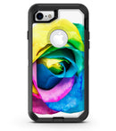 Rainbow Dyed Rose V1 - iPhone 7 or 8 OtterBox Case & Skin Kits
