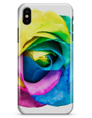 Rainbow Dyed Rose V1 - iPhone X Clipit Case