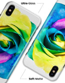 Rainbow Dyed Rose V1 - iPhone X Clipit Case