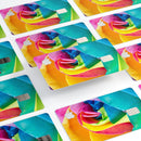 Rainbow Dyed Rose V2 - Premium Protective Decal Skin-Kit for the Apple Credit Card