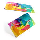 Rainbow Dyed Rose V2 - Premium Protective Decal Skin-Kit for the Apple Credit Card