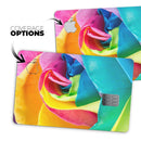 Rainbow Dyed Rose V2 - Premium Protective Decal Skin-Kit for the Apple Credit Card