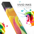 Rainbow Dyed Rose V2 - Premium Decal Protective Skin-Wrap Sticker compatible with the Juul Labs vaping device